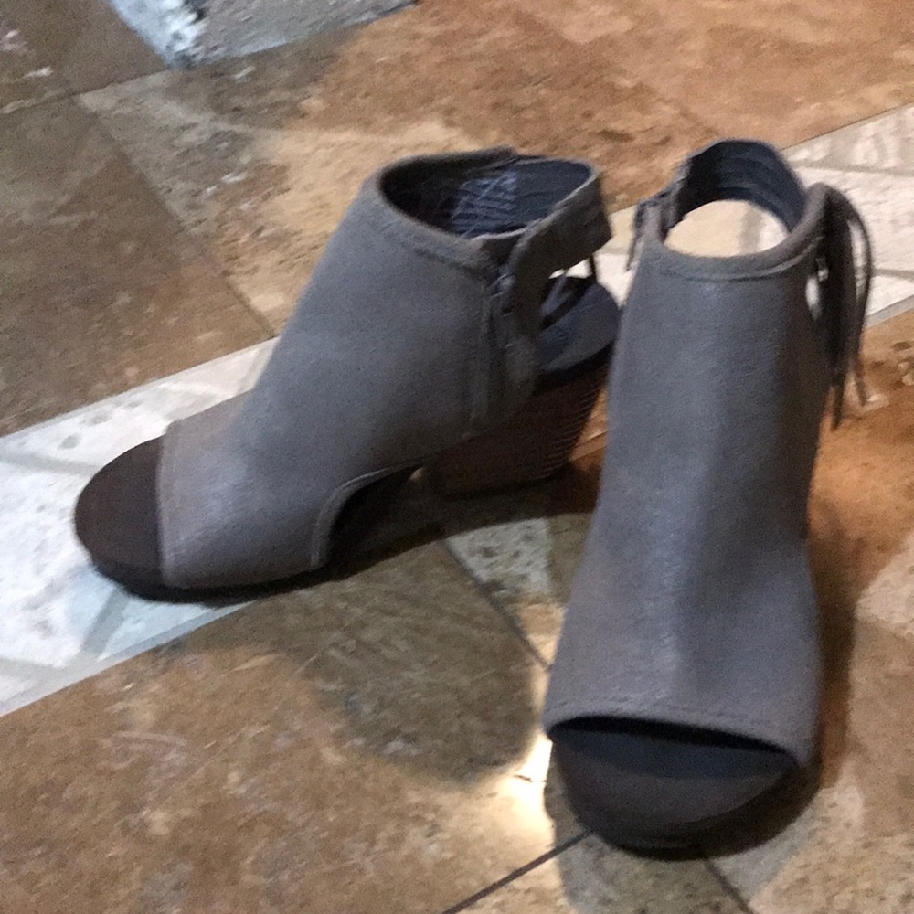Taupe booties